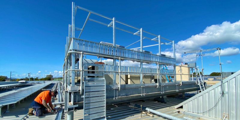 Different Support Options for Rooftop Cable Tray